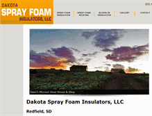 Tablet Screenshot of dakotafoam.com